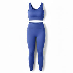 Conjunto de Yoga para Mujer 2026 de Alta Calidad con Logotipo Personalizado, Leggings de Cintura Media con Estampado Animal y Efecto Scrunch Butt, y Sujetador Deportivo a Juego - Product Image 1