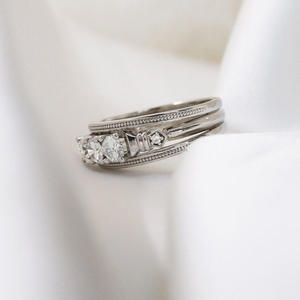 CVDDiamond-Anillo de diamante cultivado en laboratorio para mujer, anillo de compromiso de lujo, joyería fina para boda, 10K, oro macizo, F, 2 quilates - Product Image 2