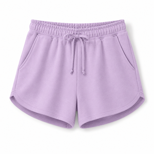 High Quality 100% Cotton Women's Shorts Custom Silk Screen Printing logo 300GSM Solid <b>Colour</b> Breathable Comfortable Elastic - Product Image 4