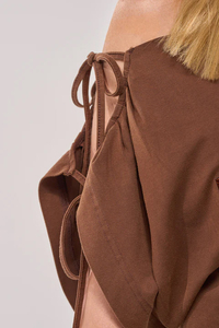 Haut court asymétrique à une épaule pour femme, couleur unie, en coton tricoté, coupe ajustée, style décontracté urbain - Product Image 4