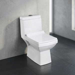 Modern One Piece Ceramic Toilet Set S <b>Trap</b> P <b>Trap</b> Water Closet With Remote Flush Fittings For Home And Hotel Use - Product Image 1