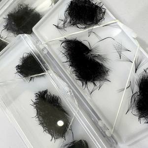 Extensiones de Pestañas Profesionales Pre-Hechas con Volumen en Curva C/CC/DD/M/L, Hechas a Mano, Negras Mate, Esponjosas, 3D-8D, Logotipo Personalizado, Naturales y Largas - Product Image 1