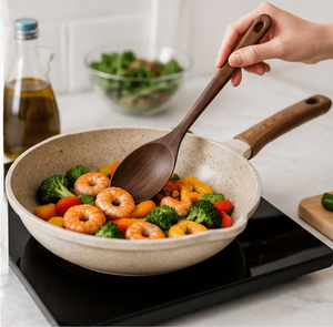 Juego de Utensilios de Cocina de Madera de 8 Piezas, Hechos a Mano, Ecológicos, de Grado Alimenticio, Cuchara, Espátula, Paleta, Personalizables, de Madera Natural - Product Image 5