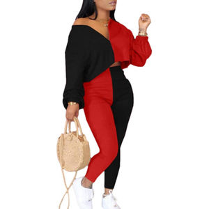 Conjunto de 2 piezas de top corto y joggers de encaje sólido con botones y capucha para mujer, estilo streetwear. - Product Image 6