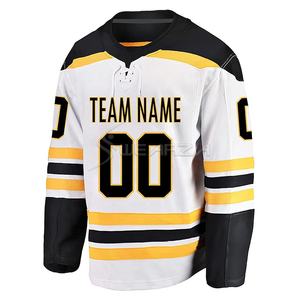 เสื้อเจอร์ซีย์ฮ็อกกี้สำหรับผู้ชายเสื้อเจอร์ซีย์ฮอกกี้ดีไซน์แบบซับลิเมชันออกแบบโลโก้ได้ตามต้องการขนาดใหญ่น้ำหนักเบาสำหรับทีมงานมืออาชีพ - Product Image 1