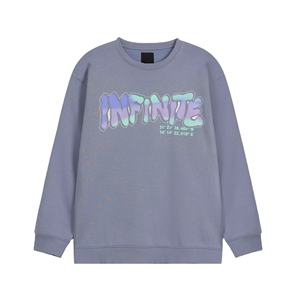 2025 vente chaude 100% coton polaire léger surdimensionné hommes sweat à capuche avec lettre réfléchissante imprimer hiver Streetwear - Product Image 1
