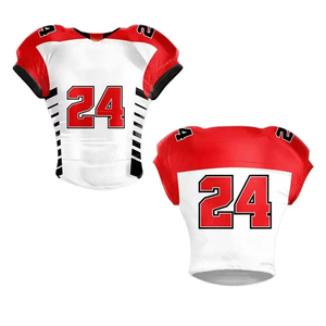Tenues de football personnalisées pour adultes avec numéros chromés, en tissu sergé sublimé, respirantes, à séchage rapide, ensemble maillot et pantalon cousus avec logo d'équipe - Product Image 5