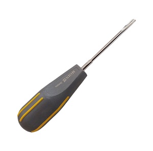 Élévateur dentaire de qualité supérieure avec manche en plastique droit de 5 mm, instrument d'extraction dentaire en acier inoxydable pour la chirurgie dentaire - Product Image 1