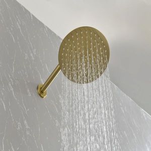 Set Doccia a Parete in Nichel con Soffione a Pioggia da 10 Pollici in Acciaio Inossidabile ad Alta Pressione e Doccetta, Sistema Bagno - Product Image 3