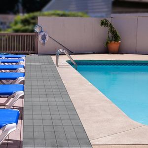 Tappetino Antiscivolo in PVC 3 x 10 Piedi, Rotolo di Tappeto a Rete Cava per Interni/Esterni, Tappetini Drenanti per Piscina - Product Image 1