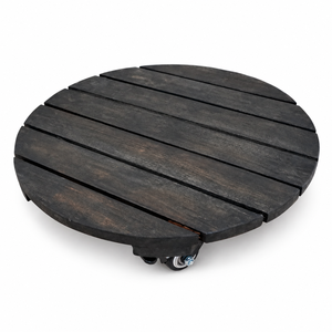 Carrito Minimalista de Madera Maciza de Abeto para Macetas con Ruedas Bloqueables, Resistente, para Jardín y Hogar - ¡Gran Oferta! - Product Image 1