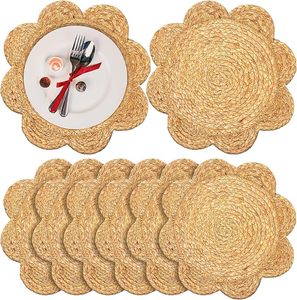 Handwoven Placemat Eco Friendly Natural Water Hyacinth <b>Table</b> <b>Mat</b> Round Dining <b>Table</b> Decor Wholesale Supplier - Product Image 1