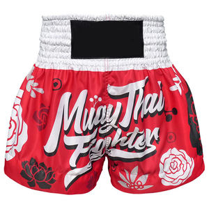 Pantalones Cortos de Muay Thai Personalizados, Fabricante OEM, Pantalones Cortos de Boxeo Tailandés de Satén, Proveedor de Producción al por Mayor - Product Image 1