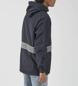 Chaqueta cortavientos impermeable para correr, deportiva, con logotipo personalizado, para hombre, al por mayor. - Product Image 4