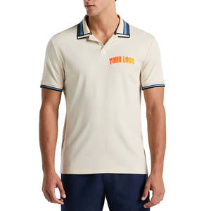 Camiseta polo de manga corta informal de verano para hombre, 100% algodón, corte holgado, con logo impreso personalizado, camiseta polo para hombre - Product Image 5