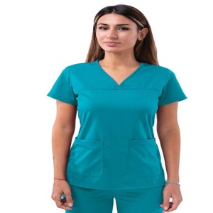 Wholesale Factory Custom Multi-Color Medical Scrubs <b>Set</b> Woven Fabric Hospital Nurse Scrubs and <b>Doctors</b> Lab Coats Uniforms - Product Image 5