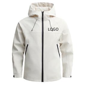 Vestes Softshell à Capuche Personnalisées, Coupe-Vent, Imperméables, Doublées, Zippées, pour Hommes, Nouveauté Automne-Hiver, Vêtements de Travail, Vente en Gros - Product Image 2