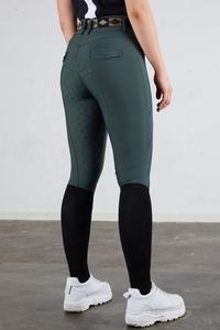 Horsekraft Culottes d'équitation pour femmes personnalisables à taille haute Respirantes Légères Prêtes pour la compétition Tissu en nylon et élasthanne - Product Image 3