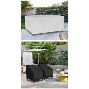 Copertura per Mobili da Esterno in Tessuto Oxford Impermeabile Antipolvere Resistente al Sole per Tavolo da Giardino e Patio - Product Image 4