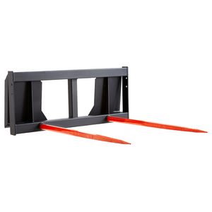 Forca per balle di fieno da 49 pollici, capacità di carico 3000 libbre, attacco rapido, 2 pezzi, accessorio per minipale, macchinari edili - Product Image 1