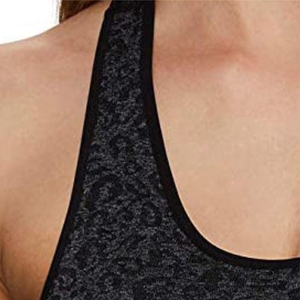 Vêtements de sport jacquard personnalisés avec logo - Soutien-gorge de sport sans couture imprimé léopard - Vente en gros de vêtements de fitness anti-humidité - Crop top d'entraînement ODM - Product Image 6