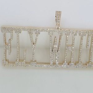 Iced Out Custom Letter Name <b>Pendant</b> Moissanite 18K Gold Plated Luxury Charm Personalized <b>Initial</b> Themed <b>Pendant</b> For Men's - Product Image 2