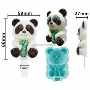 แม่พิมพ์ซิลิโคนขนาดใหญ่ รูปทรงผลไม้ 3 มิติ สำหรับทำไอศกรีมแท่ง ไอศกรีมเจลาโต้ ไอศกรีมแพนด้า สำหรับโรงงานผลิตไอศกรีมยอดนิยม - Product Image 3