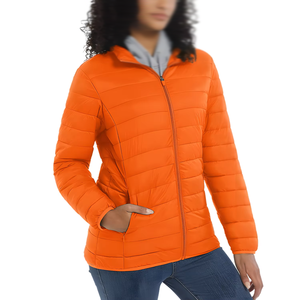<b>Women</b> Quilted Puffer <b>Jacket</b> Stand Collar Zip Up Lightweight <b>Warm</b> <b>Winter</b> Coat with Pocket - Product Image 5