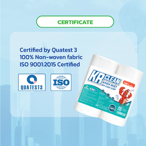 Krclean 15x15cm White Virgin Wood <b>Pulp</b> Non Woven Party Napkins Rolled Tissue 1 Ply Vietnam Factory Bulk Export Supply Custom - Product Image 6