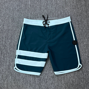 Men <b>Elastic</b> Waist Solid Casual Eco Friendly Waterproof Beach And Workout Shorts Sporty Mid Spandex And Polyester Beach Short - Product Image 2