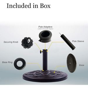 Base per Ombrellone da Giardino in Bronzo da 21 Libbre, Accessorio per Casa e Giardino - Product Image 3