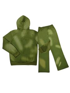 High Quality Custom Logo Heavyweight Vintage Acid <b>Washed</b> Hoodies and Sweatpants Men Tracksuit - Product Image 2