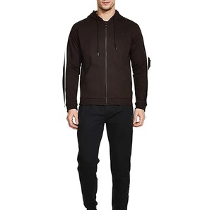 Chándal para Hombre en Gris y Azul Marino con Bloques de Color, Manga Larga, Informal, para Otoño, Transpirable, de Poliéster y Algodón, Corte Regular - Product Image 4
