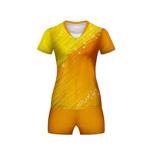 Uniformes de volley-ball en gros, en tissu polyester et élasthanne, conçus pour le confort, la flexibilité et la durabilité dans les ligues américaines. - Product Image 3