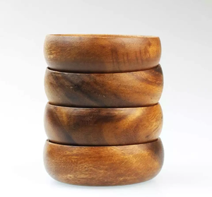 Tazón para Servir de Madera 100% Natural, Moderno, de Lujo, Hecho a Mano, Duradero, Ligero y Ecológico, para el Hogar, Regalos, Servir Alimentos, Venta al por Mayor - Product Image 1