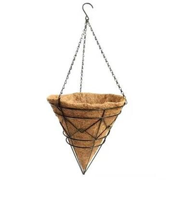 Jardinière murale verticale en métal tressé de haute qualité, panier en fer pour plantes suspendues - Product Image 6