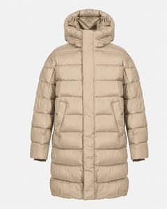 Unisex Regular Hooded Mandarin Collar Canvas Puffer Jacket Windproof Filled Polyester Shell Casual Winter <b>Coat</b> <b>Zipper</b> Closure - Product Image 4