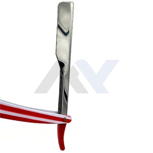 Navaja de Afeitar Profesional de Acero Inoxidable con Diseño de Bandera Americana, Personalizada, con Bloqueo Deslizante, Ligera, de Una Sola Hoja - Product Image 4