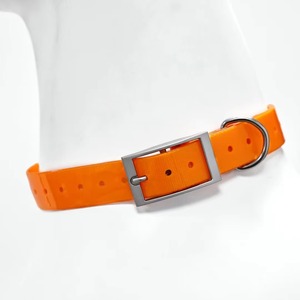 2.5cm Wide Heavy Duty TPU <b>Dog</b> <b>Collar</b> Waterproof Hunting Adjustable Pet <b>Collar</b> 8 Colors For <b>Large</b> Medium <b>Dog</b> - Product Image 6