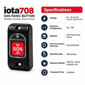 iota708 AIS-140 INTERRUPTOR DE PÁNICO DE EMERGENCIA - Product Image 3