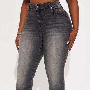 Wholesale Custom Women <b>Stretch</b> High Waist <b>Denim</b> Pants Top Quality Customized Design Printed Women <b>Denim</b> Pants In Low Moq - Product Image 6