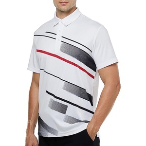 Polo pour homme, coupe ajustée, manches courtes, t-shirt imprimé par sublimation, tissu en microfibre, 100 % coton, confortable - Product Image 1