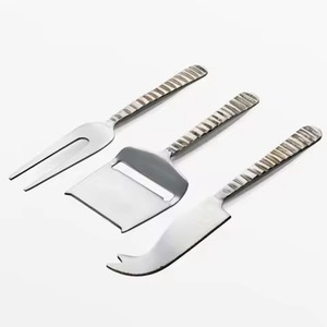 Ensemble de couteaux à fromage en acier inoxydable tendance, outils professionnels pour couper le fromage, accessoires de service de cuisine - Product Image 1