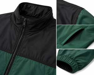 Wholesale Breathable Winter Streetwear Windbreaker <b>Jacket</b> <b>Men</b> Outdoor <b>Lightweight</b> <b>Waterproof</b> Hooded Polyester/Nylon Training OEM - Product Image 4