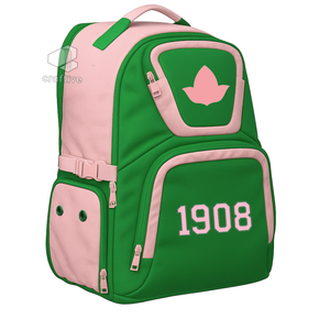 Alpha |   Kapa |   Sac à dos Alpha Sorority en Cordura, sac d'école durable, sac de campus universitaire, sac de voyage avec bandoulière réglable - Product Image 2