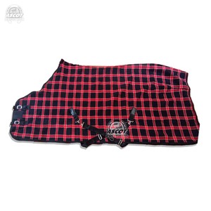 Manta para caballo de verano e invierno, de algodón puro y poliéster, tipo gofre, media cruz, surcingle, MOQ bajo - Product Image 3