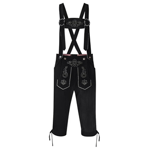 Nuevo Diseño Kneibund, Pantalones Bávaros hasta la Rodilla, Lederhosen Largos, Trachten, Lerhosen, Prendas Bávaras - Product Image 1