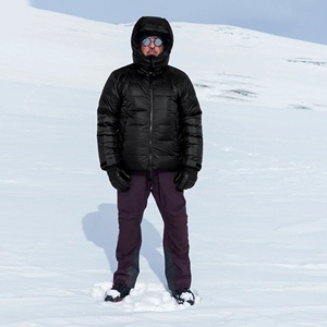 Nouvelle veste d'hiver noire à capuche pour homme, avec fermeture éclair, rembourrée, avec emplacements pour logo personnalisé, épaisse, streetwear, tissu polyester/coton - Product Image 5