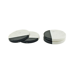 Gold Stainless Steel <b>Drink</b> <b>Coasters</b> Set Of 6 With Holder Modern Round Metal Table Mat For Coffee Bar And Housewarming Gift - Product Image 6