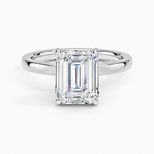 BOJ <b>Ring</b> 73 <b>Emerald</b> Cut 925 <b>Silver</b> Halo Prong Stone Solitaire Diamond <b>Ring</b> 2ct D Color VVS1 Moissanite GRA Certified Low Price - Product Image 1